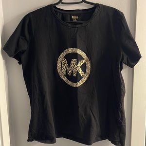 Michael Kors Leopard Logo T Shirt